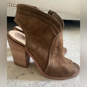 Suede bootie